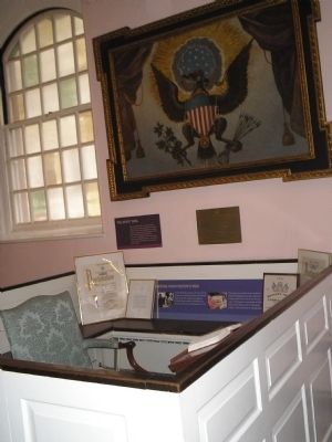 George Washington's Pew in St. Pauls Chapel image. Click for full size.
