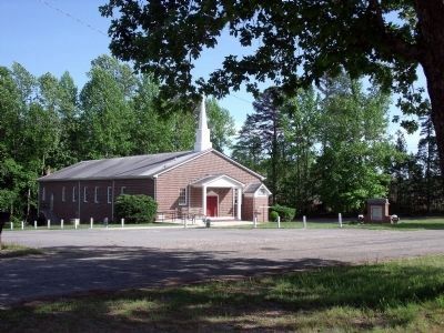 Present-day Mount Nebo Baptist Church across the road. image. Click for full size.