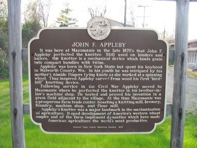 John F. Appleby Marker image. Click for full size.