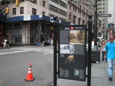 Marker in Downtown Manhattan. Click for full size. Marker in Downtown Manhattan image. Click for full size.
