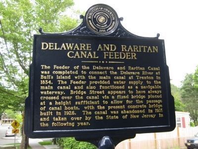 Delaware and Raritan Canal Feeder Marker image. Click for full size.