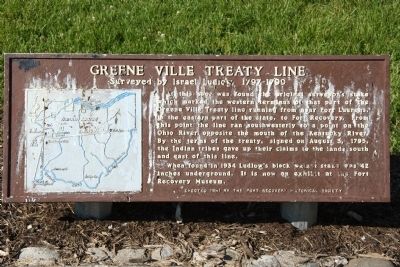 Greene Ville Treaty Line Marker image. Click for full size.