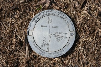 Greene Ville Treaty Line Marker image. Click for full size.