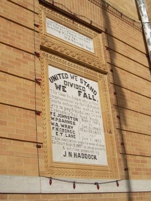 United We Stand Divided We Fall Marker. Click for full size. United We Stand Divided We Fall Marker image. Click for full size.