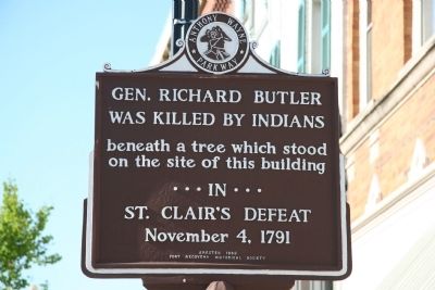 Gen. Richard Butler Marker. Click for full size. Gen. Richard Butler Marker image. Click for full size.
