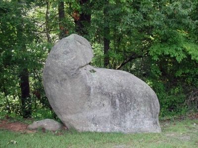 Owl Rock – located behind the church image. Click for full size.