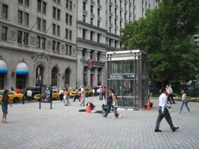 Marker in Downtown Manhattan. Click for full size. Marker in Downtown Manhattan image. Click for full size.
