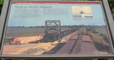 Rails to Dulles Airport Marker image. Click for full size.