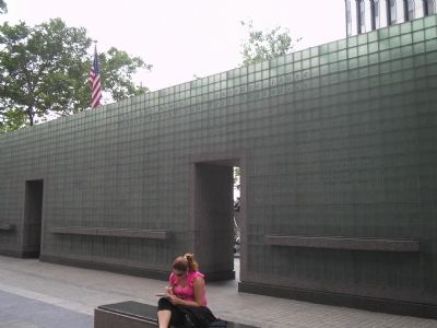 Vietnam War Veterans Memorial (east side) image. Click for full size.