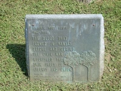 Historic Fort Scott Marker. Click for full size. Historic Fort Scott Marker image. Click for full size.