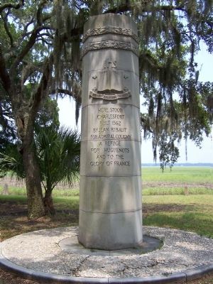 Charlesfort-Santa Elena Site Marker ( AKA Ribault Monument;San Marcos;San Felipe ); image. Click for full size.
