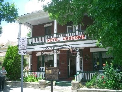 Hotel Vendome Marker. Click for full size. Hotel Vendome Marker image. Click for full size.