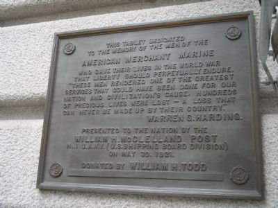 American Merchant Marine Marker. Click for full size. American Merchant Marine Marker image. Click for full size.