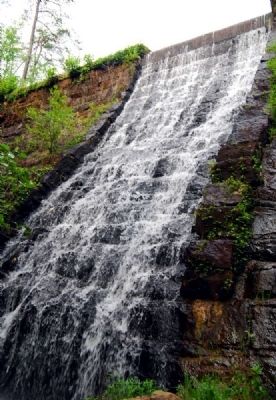 Paris Mountain State Park -<br>Mountain Lake Dam. Click for full size. Paris Mountain State Park -<br>Mountain Lake Dam image. Click for full size.