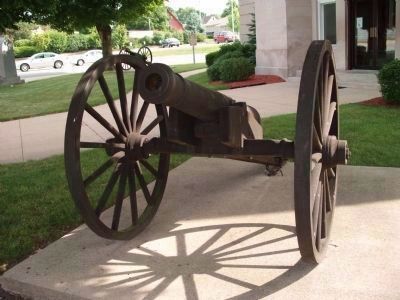 Front View - - Monroe Street Cannon image. Click for full size.
