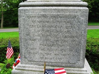 Col. Seth Warner Monument. Click for full size. Col. Seth Warner Monument image. Click for full size.