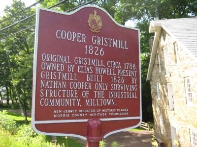 Cooper Gristmill Marker image. Click for full size.
