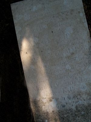Lid of sarcophagus that serves as common grave. image. Click for full size.