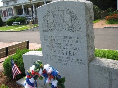 Chester Veterans Monument. Click for full size. Chester Veterans Monument image. Click for full size.
