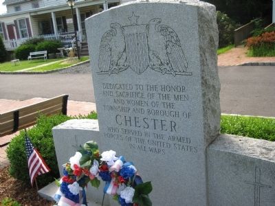 Chester Veterans Monument image. Click for full size.