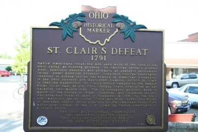 St. Clair's Defeat Marker. Click for full size. St. Clair's Defeat Marker image. Click for full size.