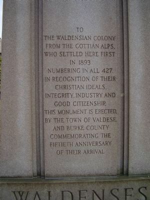 The Waldensian Colony Marker image. Click for full size.