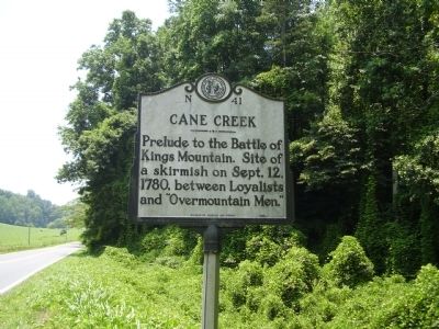 Cane Creek Marker. Click for full size. Cane Creek Marker image. Click for full size.