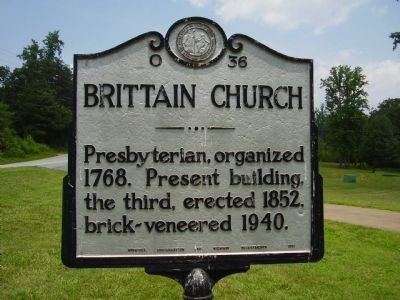Brittain Church Marker. Click for full size. Brittain Church Marker image. Click for full size.
