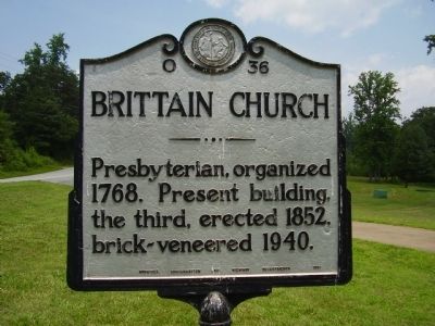 Brittain Church Marker image. Click for full size.