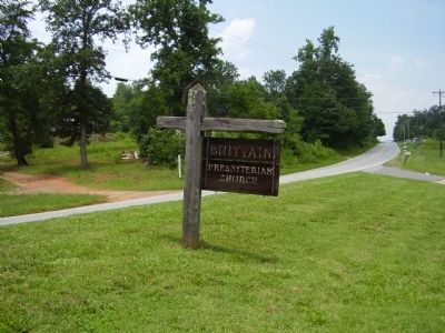 Brittain Church Marker. Click for full size. Brittain Church Marker image. Click for full size.