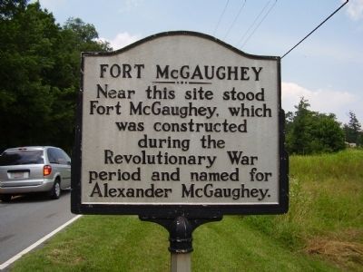 Fort McGaughey Marker. Click for full size. Fort McGaughey Marker image. Click for full size.