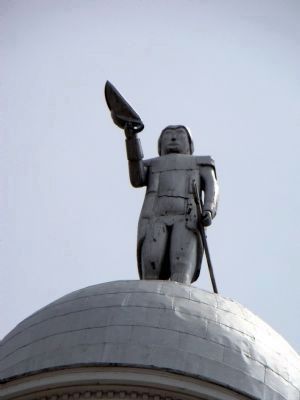 General Nathaniel Greene Atop the Greene County Courthouse image. Click for full size.