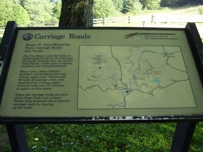 Carriage Roads Marker. Click for full size. Carriage Roads Marker image. Click for full size.