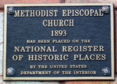 Haydenville United Methodist Church National Register Marker image. Click for full size.