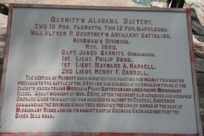 Garrity's Alabama Battery Marker image. Click for full size.