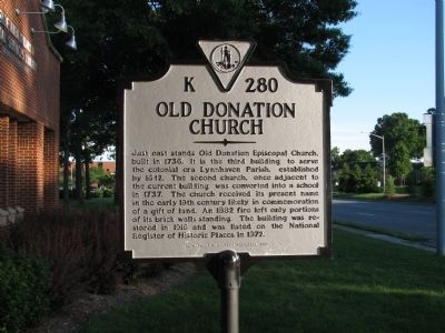 Old Donation Church Marker image. Click for full size.