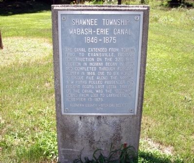 Wabash - Erie Canal Marker image. Click for full size.