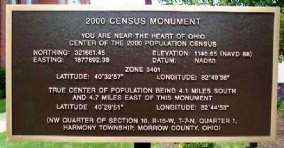 Nearby 2000 Census Monument image. Click for full size.