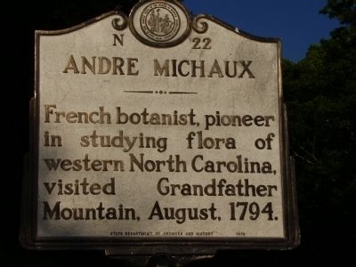 Andre Michaux Marker image. Click for full size.