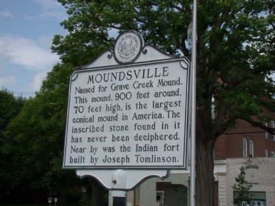 Moundsville Marker. Click for full size. Moundsville Marker image. Click for full size.