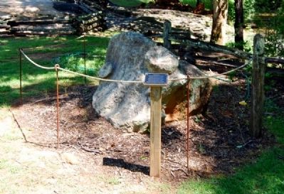 Soapstone Boulder and Marker image. Click for full size.