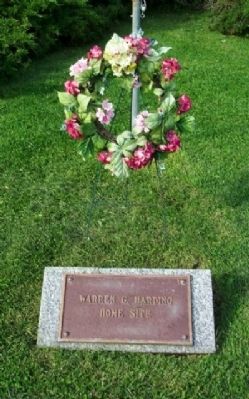Harding Home Site Marker. Click for full size. Harding Home Site Marker image. Click for full size.