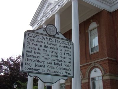 Capt. James Harrod Marker. Click for full size. Capt. James Harrod Marker image. Click for full size.