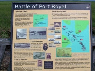Battle of Port Royal Marker image. Click for full size.