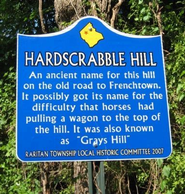 Hardscrabble Hill Marker. Click for full size. Hardscrabble Hill Marker image. Click for full size.