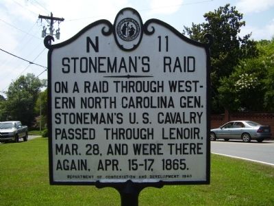 Stoneman's Raid Marker image. Click for full size.