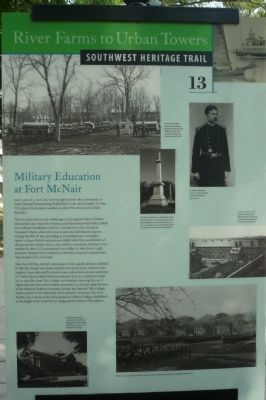 Military Education at Fort McNair Marker image. Click for full size.