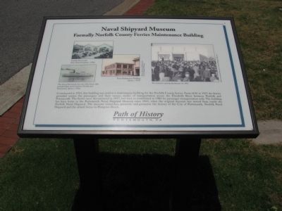 Naval Shipyard Museum Marker image. Click for full size.