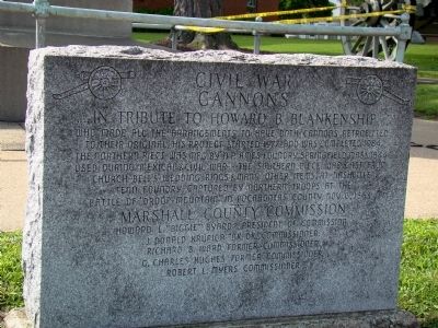 Civil War Cannons Marker image. Click for full size.