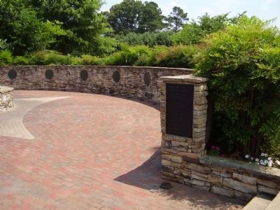 Valdese Centennial Park Marker. Click for full size. Valdese Centennial Park Marker image. Click for full size.